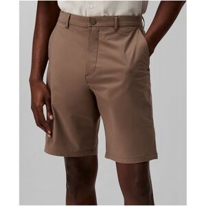 Calvin Klein Mens Classic 9" Tech Casual Walking Shorts, Brown, 30, DM